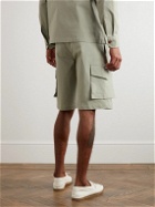 DOPPIAA - Straight-Leg Cotton-Blend Ripstop Cargo Shorts - Green
