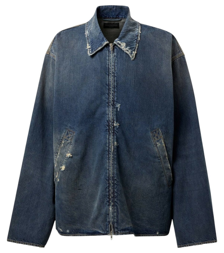 Photo: Balenciaga Distressed denim jacket