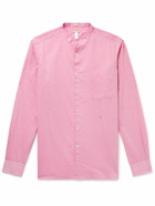 Massimo Alba - Noto2 Grandad-Collar Washed Cotton-Muslin Shirt - Pink