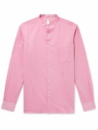 Massimo Alba - Noto2 Grandad-Collar Washed Cotton-Muslin Shirt - Pink