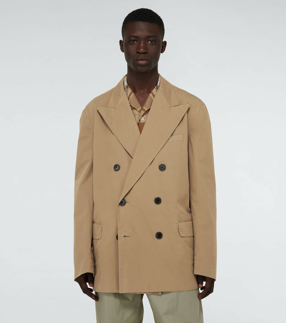Dries Van Noten Double Breasted Jacket Navy Men's - US