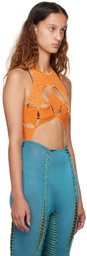 Isa Boulder SSENSE Exclusive Orange & Yellow Bodysuit