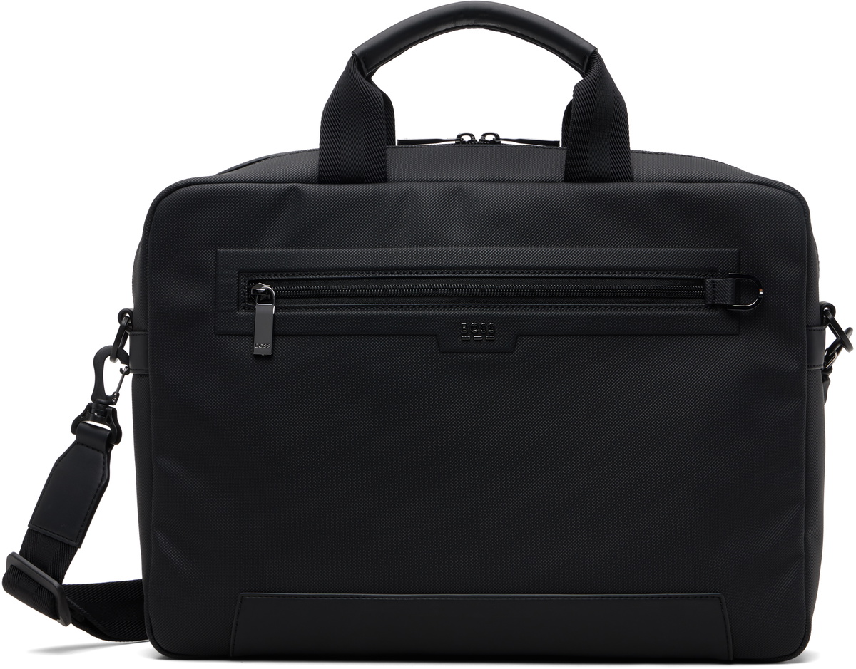BOSS Black Logo Flag Document Briefcase