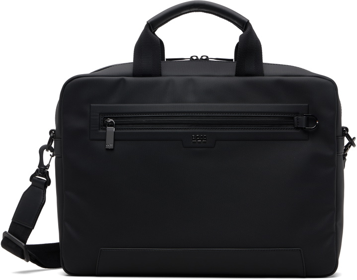 Photo: BOSS Black Logo Flag Document Briefcase