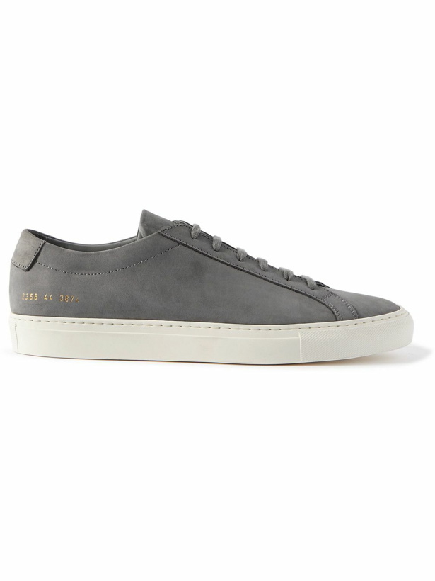 Photo: Common Projects - Achilles Nubuck Sneakers - Gray