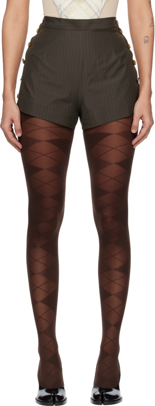 Photo: Vivienne Westwood Khaki Elle Button Shorts