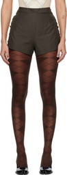 Vivienne Westwood Khaki Elle Button Shorts