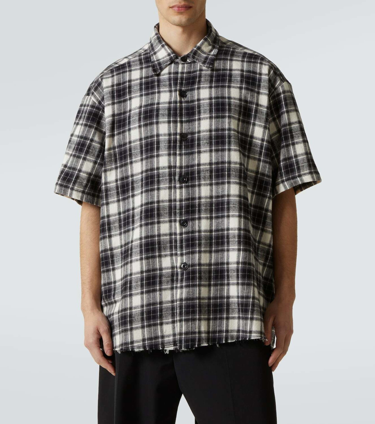 Greg Lauren Plaid cotton shirt