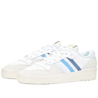 Adidas Men's Rivalry Low Sneakers in White/Blue/Steel