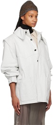 Maison Margiela Off-White Patch Pocket Denim Jacket