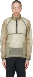 Arnar Már Jónsson Taupe Taped Seams Anorak Jacket