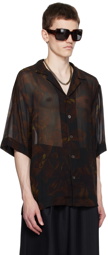 Dries Van Noten Black Printed Shirt