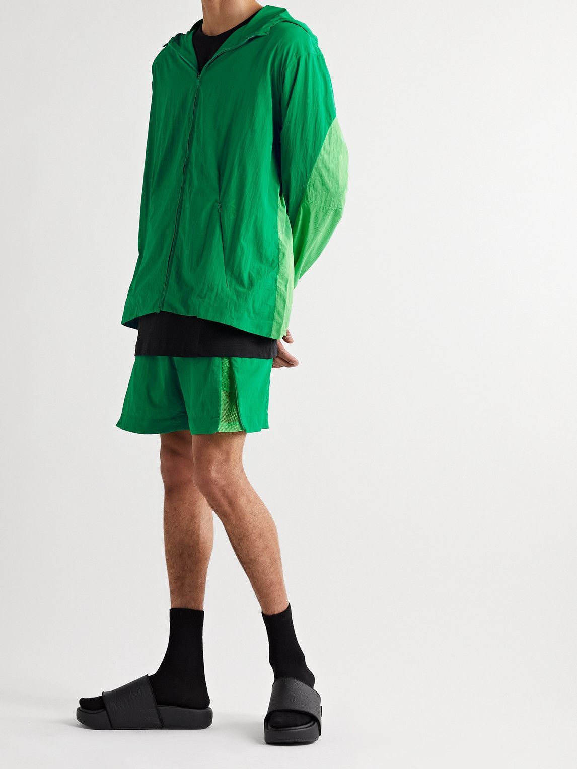 Y-3 - Shell Hooded Jacket - Green Y-3