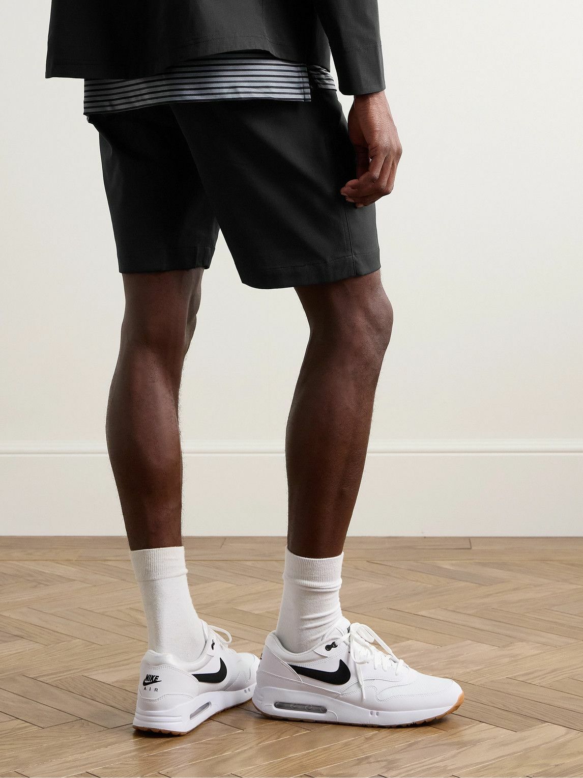Nike Golf - Tour Slim-Fit Straight-Leg Herringbone Twill Golf Chino Shorts - Black