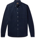 Beams Plus - Button-Down Collar Cotton-Flannel Shirt - Blue