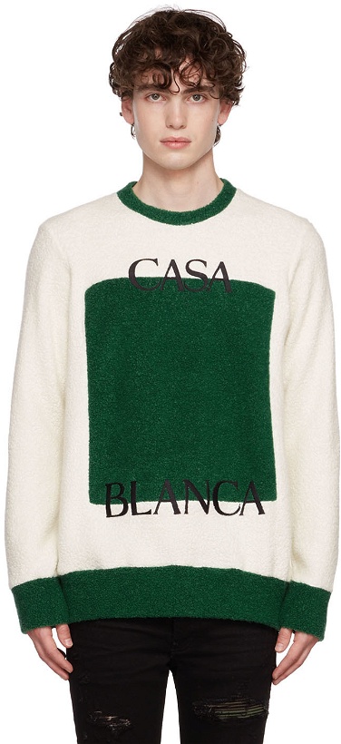 Photo: Casablanca Off-White Modal Sweatshirt