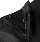 Acne Studios - Slim-Fit Leather Biker Trousers - Black