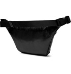 Balenciaga - Explorer Logo-Print Crinkled-Leather Belt Bag - Black