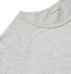 Paul Smith - Embroidered Melangé Loopback Cotton and Modal-Blend Jersey Sweatshirt - Gray