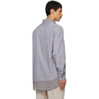 Maison Margiela Gray & Brown Double Layer Cotton Shirt