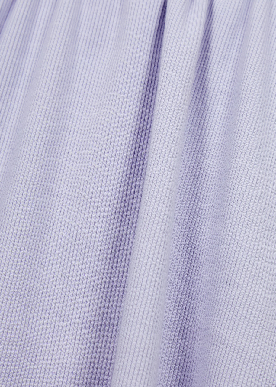 Colorful Standard Ribbed Stretch-cotton Tank Lilac