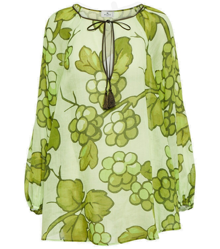 Photo: Etro Printed ramie tunic