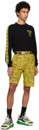 Moschino Yellow Warped Shorts