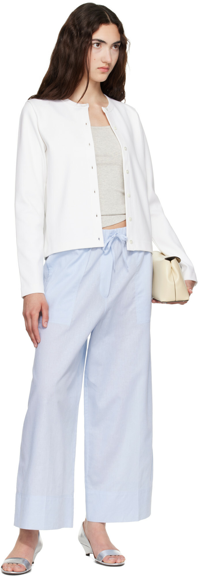 FLORE FLORE White Poppy Cardigan