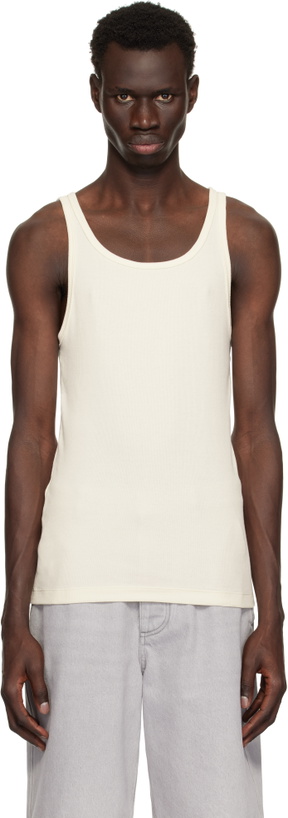 Photo: SKIMS Three-Pack Multicolor 'SKIMS Cotton' Rib Tank Tops