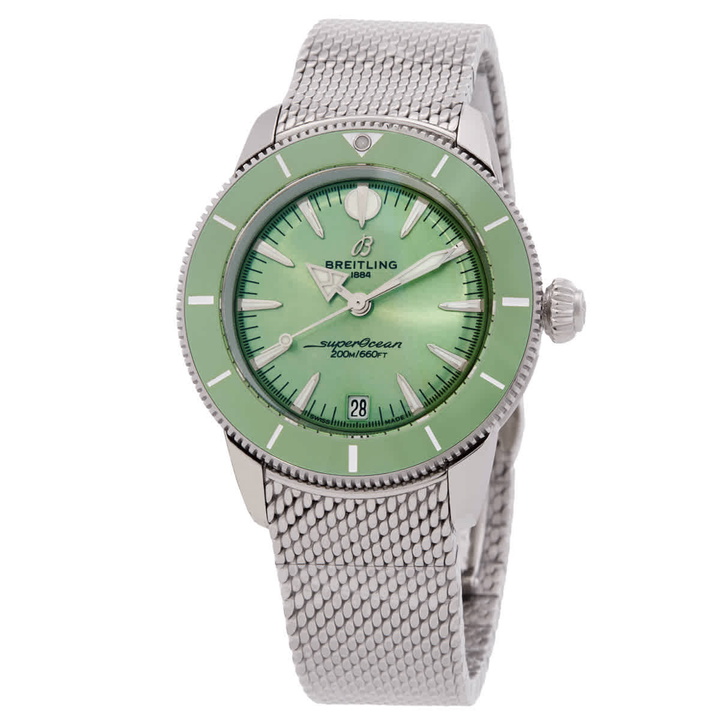 Photo: Breitling Superocean Heritage Automatic Green Dial Unisex Watch A10390361L1A1