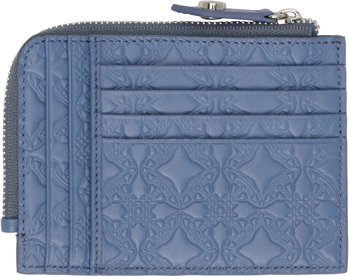 Vivienne Westwood Blue Zip Card Holder Vivienne Westwood