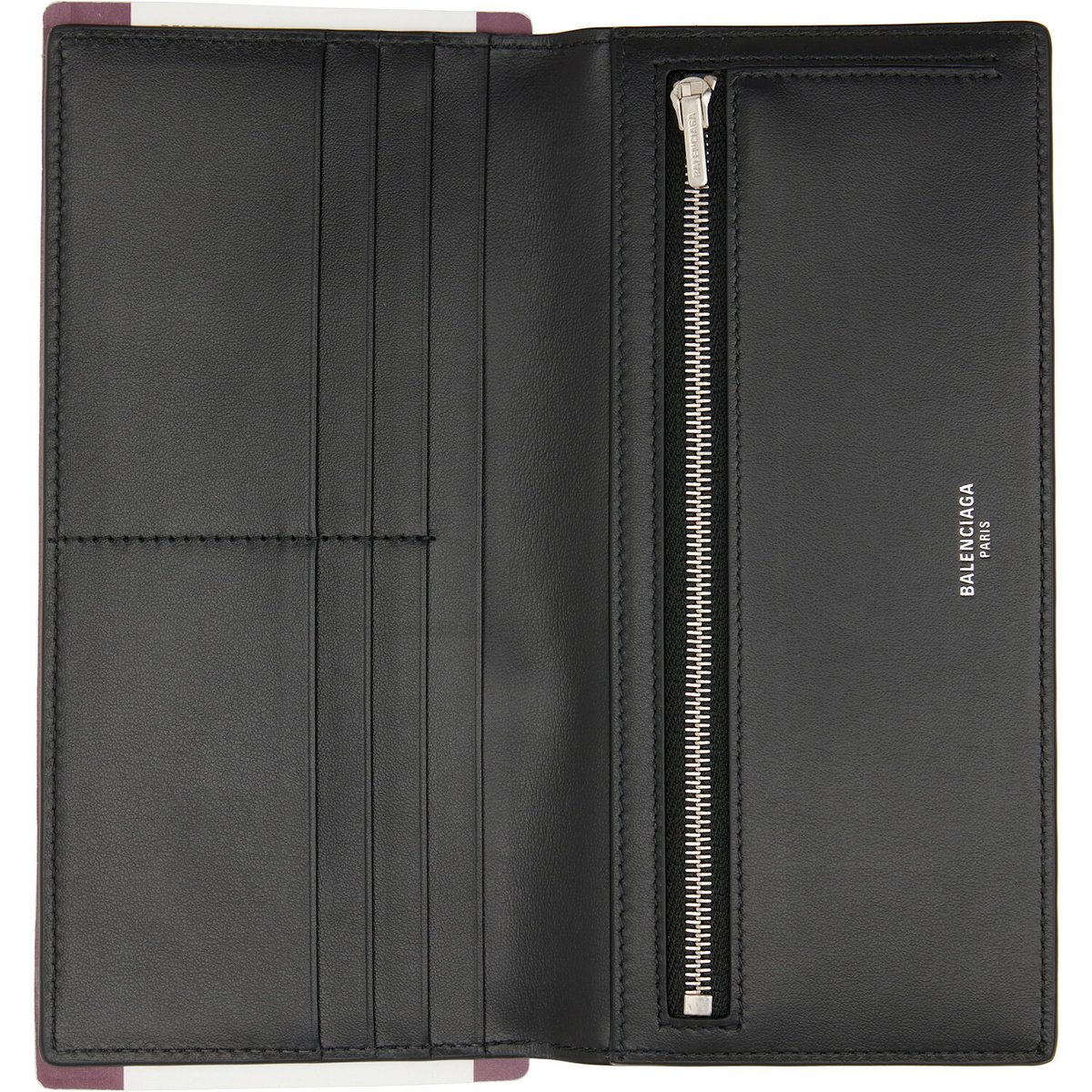 Balenciaga Gray 1 Ticket Passport Long Wallet