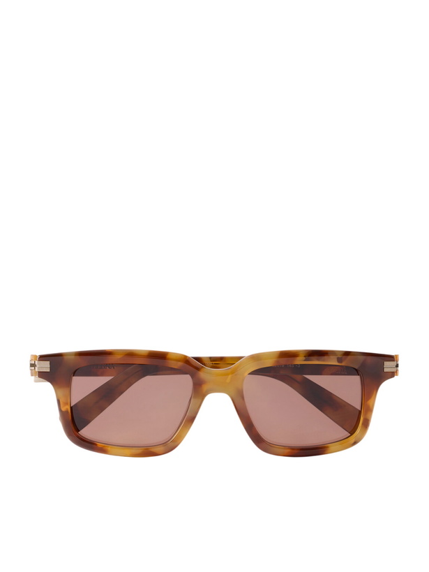 Photo: Zegna - Square-Frame Tortoiseshell Acetate Sunglasses - Brown