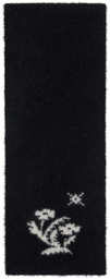 Kijun Black & White Fluffy Muffler Scarf