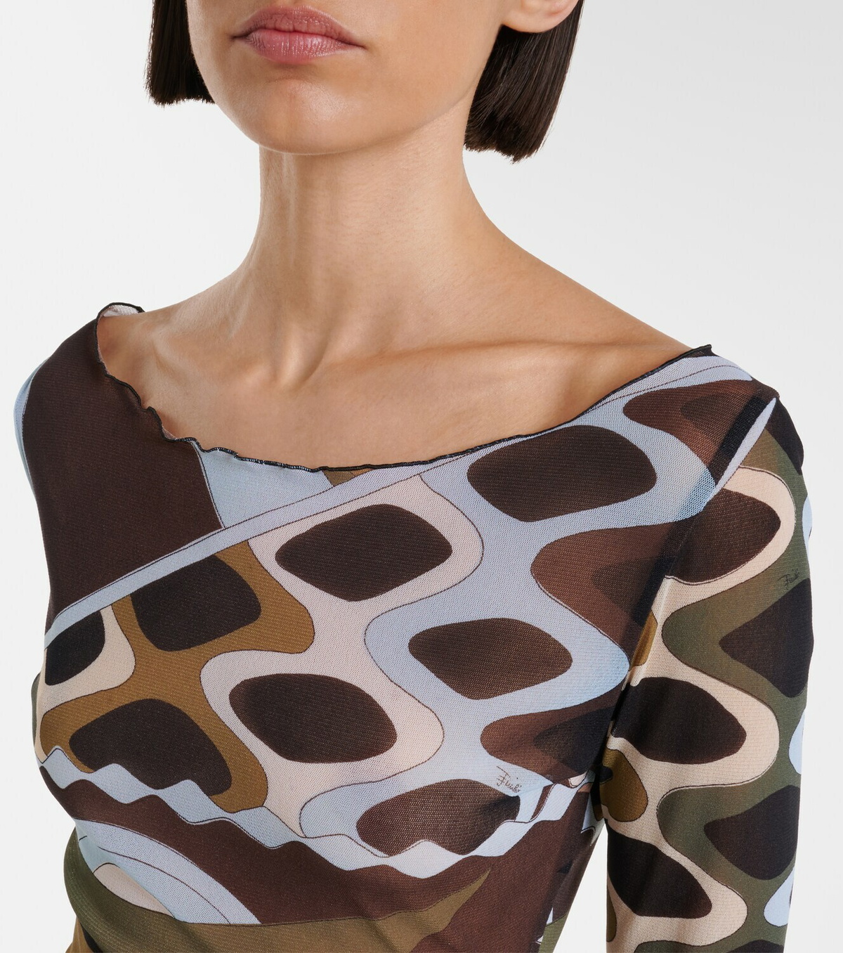 Pucci Vivara sheer tulle top