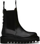 Toga Pulla SSENSE Exclusive Black Leather Chelsea Boots