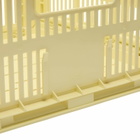 HAY Medium Square Recycled Colour Crate in Light Yellow 