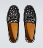 Gucci Studded Interlocking G leather loafers