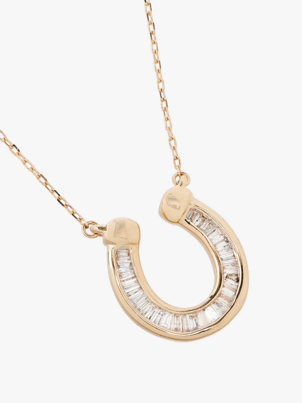 Adina Reyter 14K Yellow Gold Horseshoe Diamond Necklace