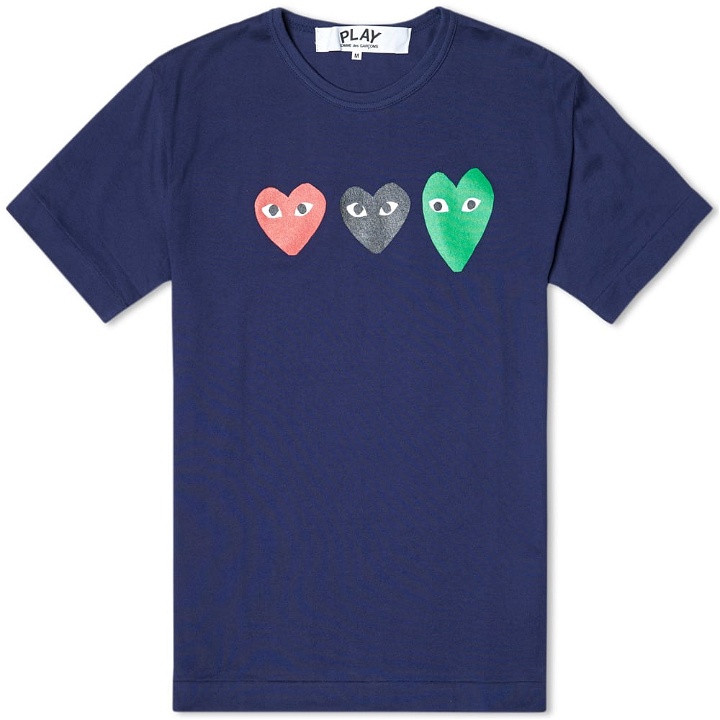 Photo: Comme des Garcons Play Triple Heart Tee