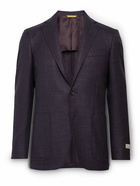 Canali - Balance Wool and Silk-Blend Blazer - Burgundy