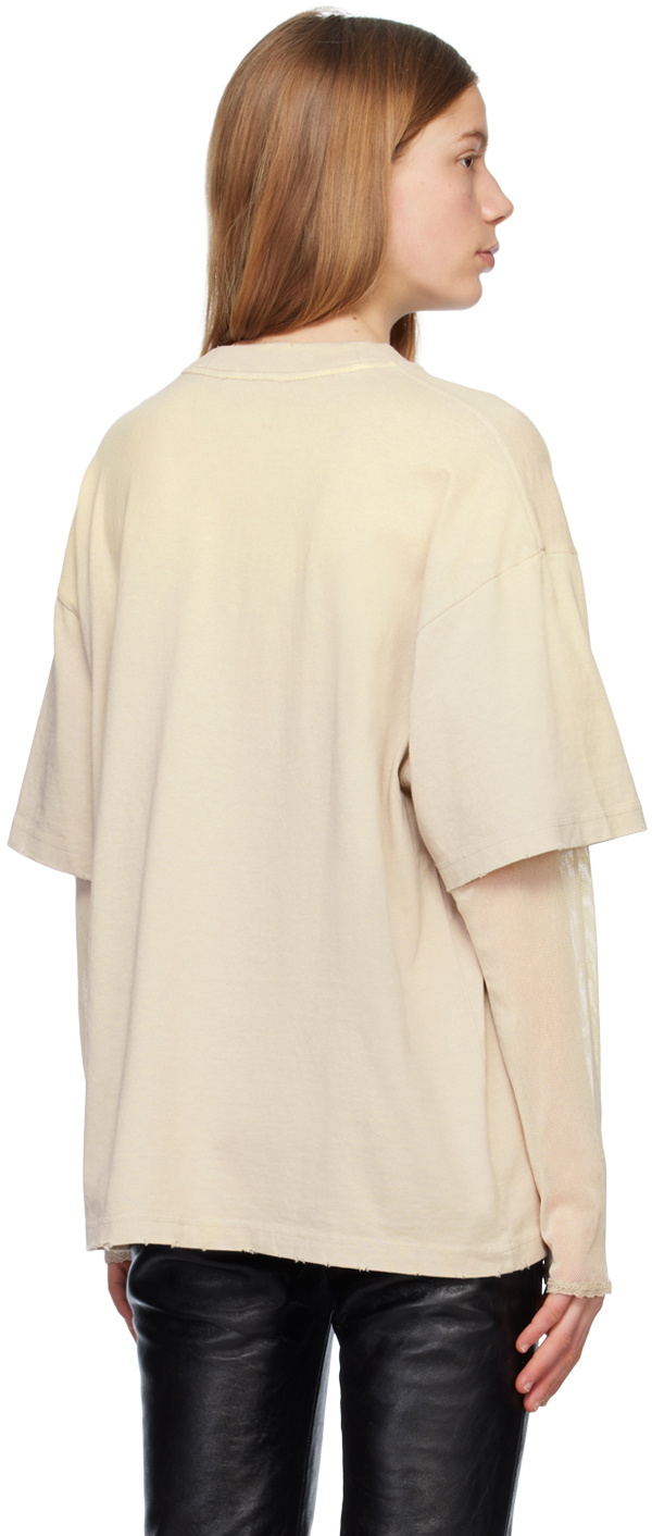 Acne Studios Beige Layered T-Shirt Acne Studios