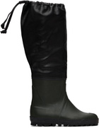 Rier Black & Green Ludwig Reiter Edition Farmer Rain Boots