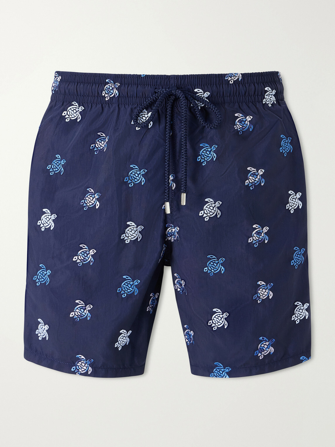Vilebrequin - Mistral Embroidered Straight-Leg Swim Shorts - Blue