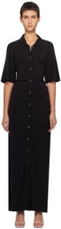 BITE Black Naked Back Maxi Dress