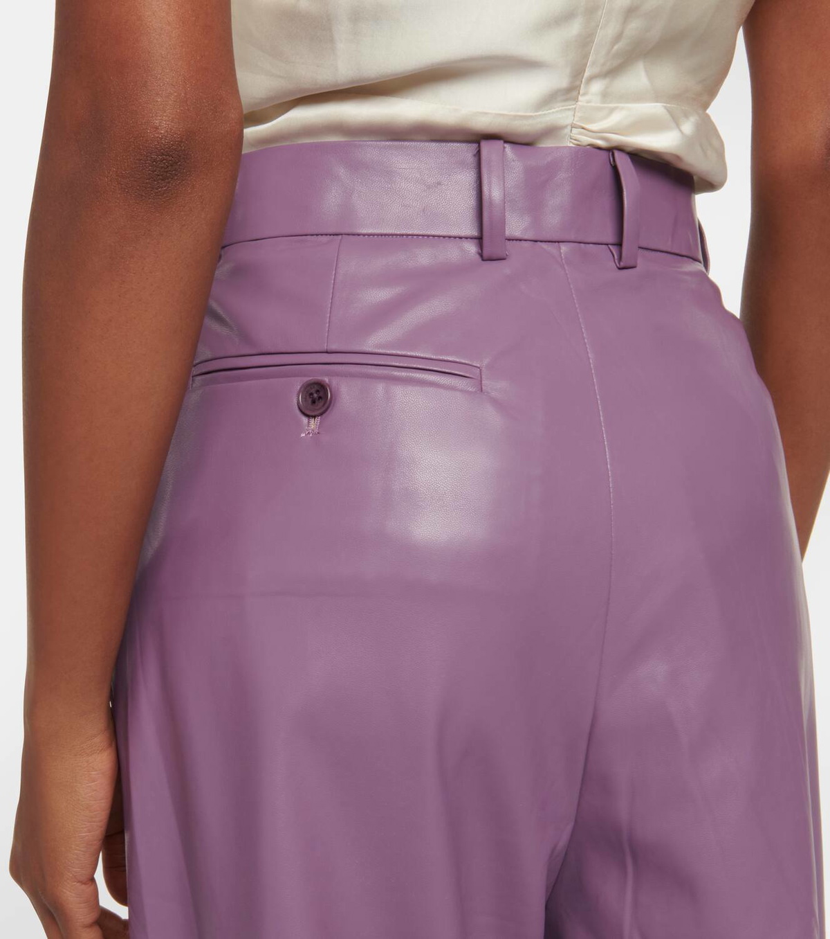 Jacques Wei Faux leather straight pants