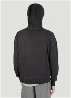 Dissolve Dye Hooded Sweatshirt in Black