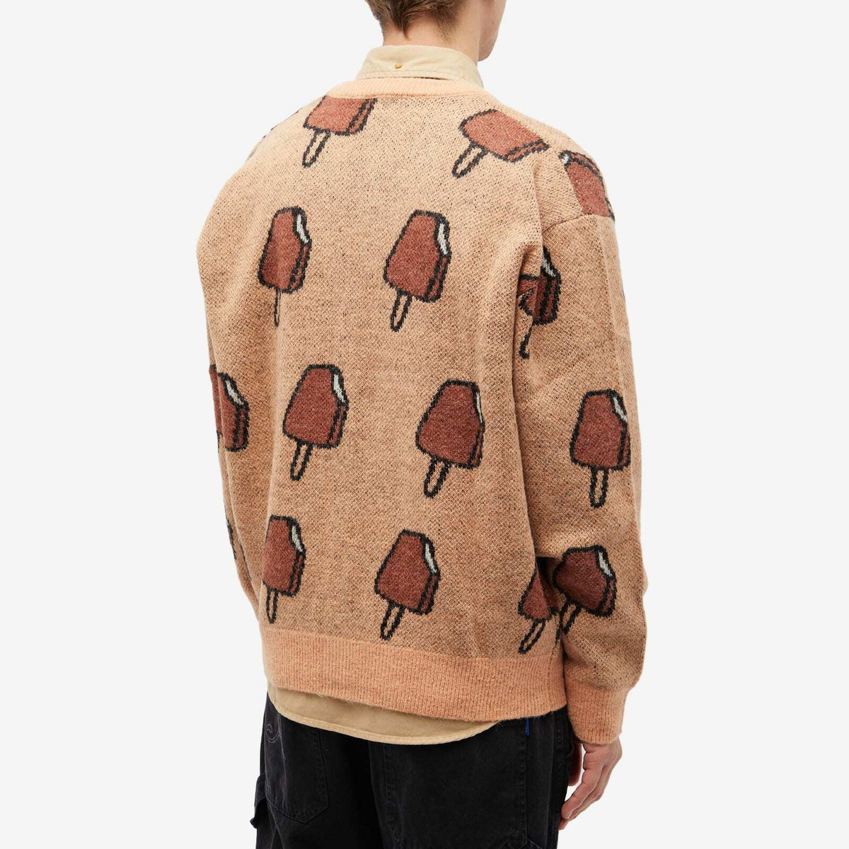 ICECREAMカーディガン ICECREAM（アイスクリーム） カーディガン WAFFLE CARDIGAN メンズ