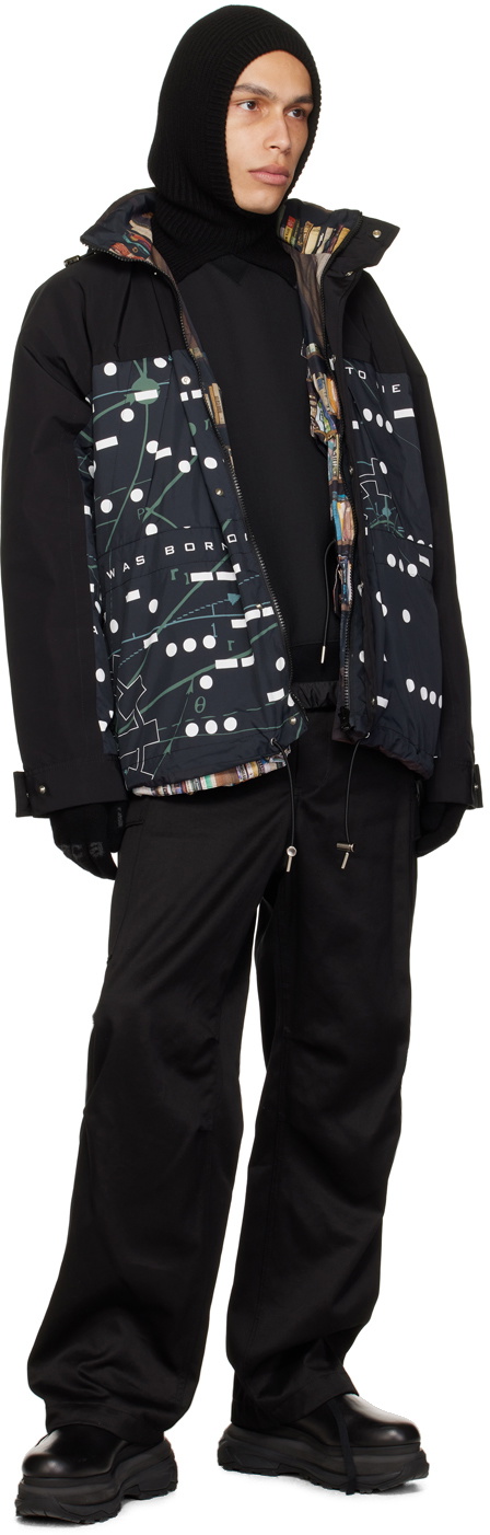 sacai Black Suiting Bonding Sweatshirt Sacai