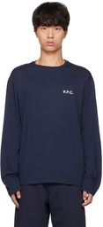 A.P.C. Navy Frankie Long Sleeve T-Shirt